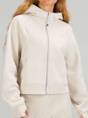Lululemon Cream Full Zip Scuba Hoodie